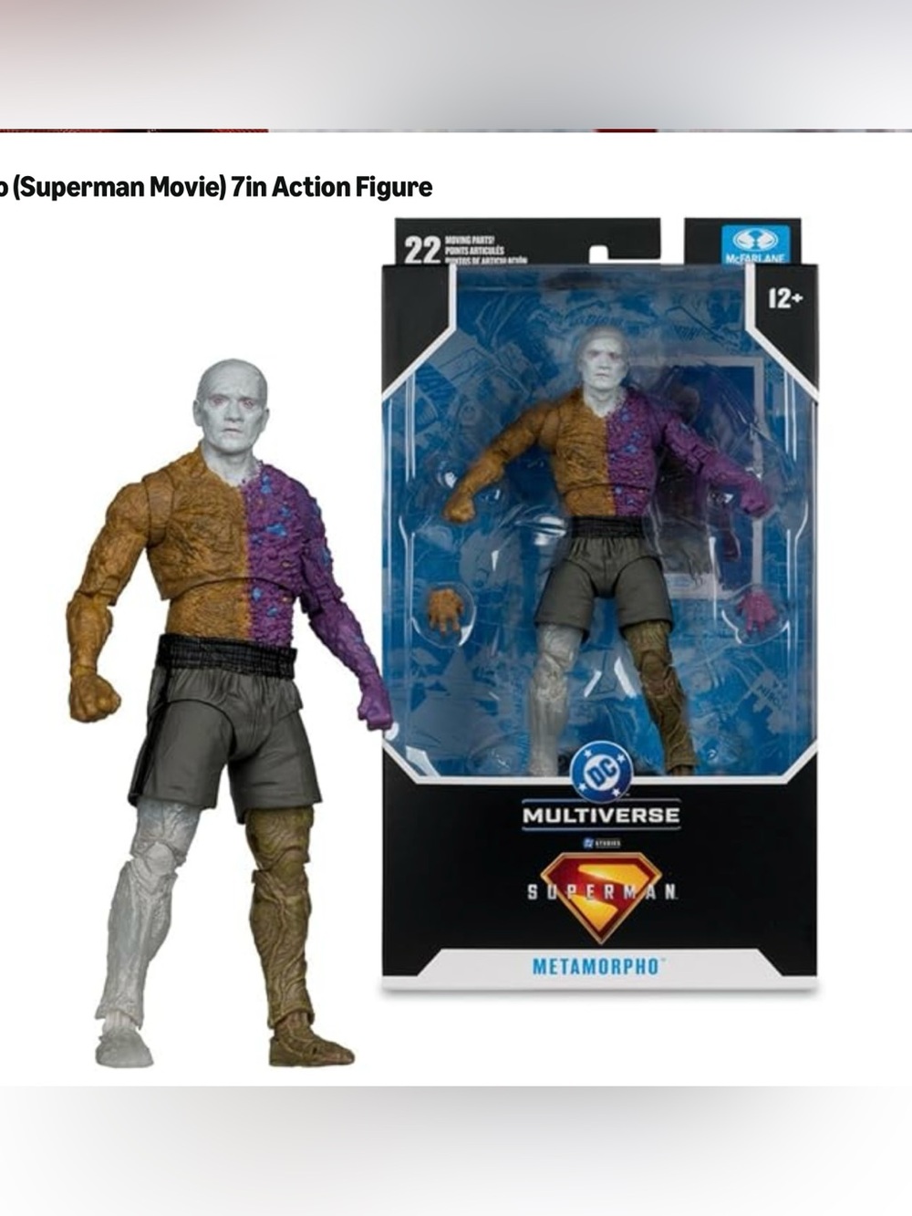 DC Metamorpho Figure in Brown, Purple, Gray & Cream